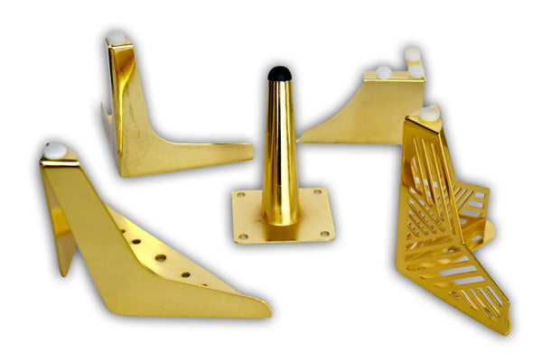 Table Leg 5" Corner Golden